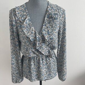 Max Studio Floral Blouse . Size Small
